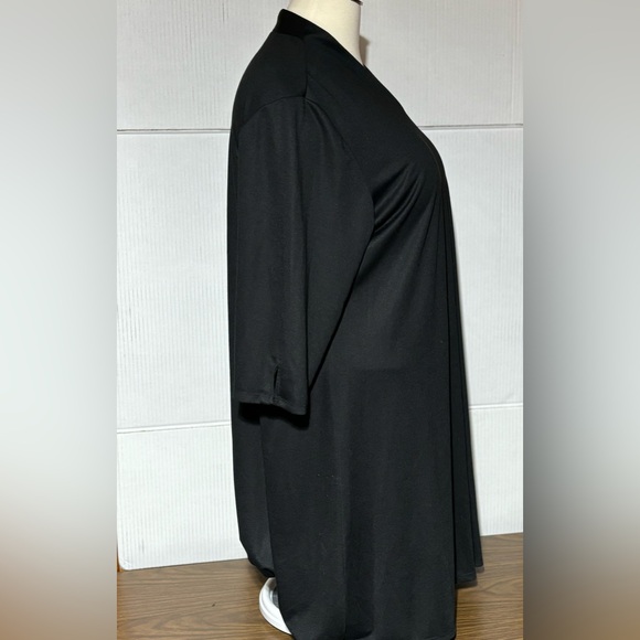 Susan Graver 3X black all occasion dress. Add bling for festive holidays. - Picture 6 of 7